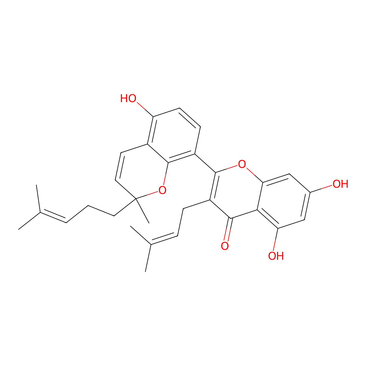 Sanggenone K molecular structure, CAS 86450-77-3