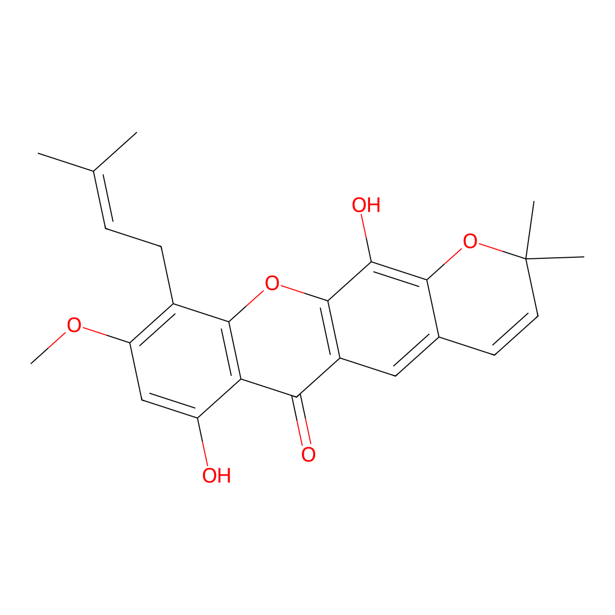 Nigrolineaxanthone V molecular structure, CAS 864516-31-4