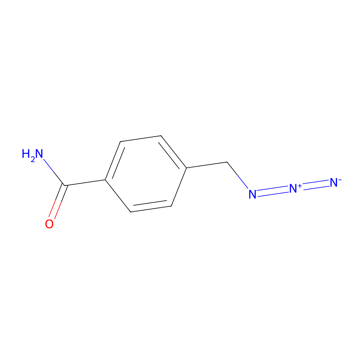 4-(Azidomethyl)benzamide molecular structure, CAS 864528-53-0