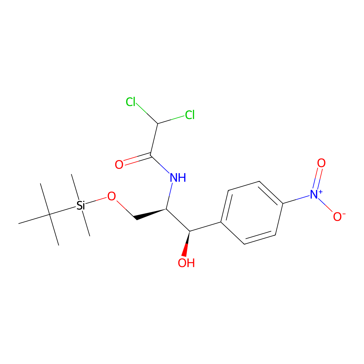 Chloramphenicol O-tert-Butyldimethylsilyl Ether molecular structure, CAS 864529-25-9