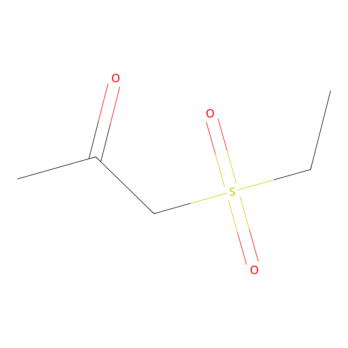 Ethylsulfonylpropanone molecular structure, CAS 86453-13-6
