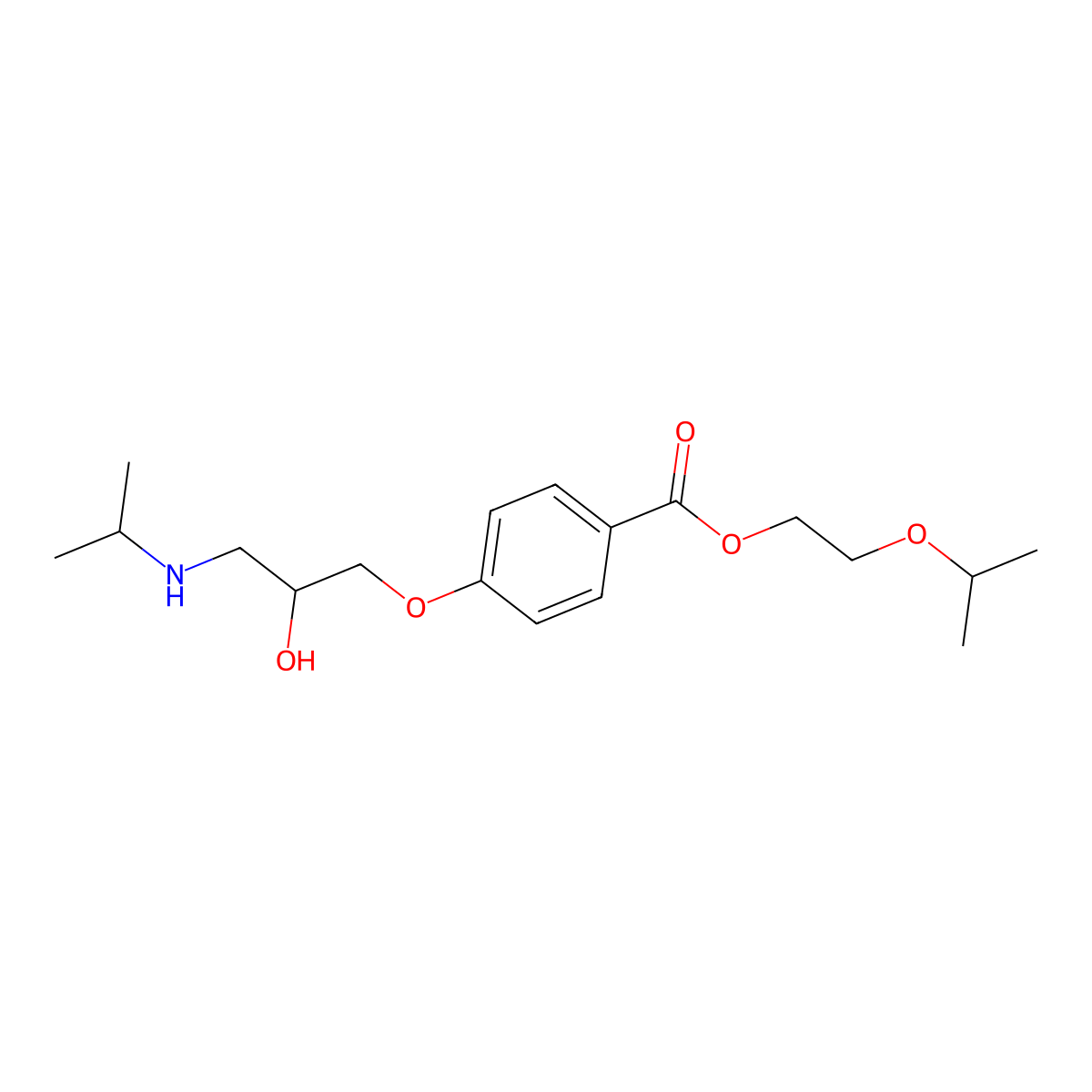 2-(Methylethoxy)ethyl 4-{2-hydroxy-3-[(methylethyl)amino]propoxy}benzoate molecular structure, CAS 864544-37-6