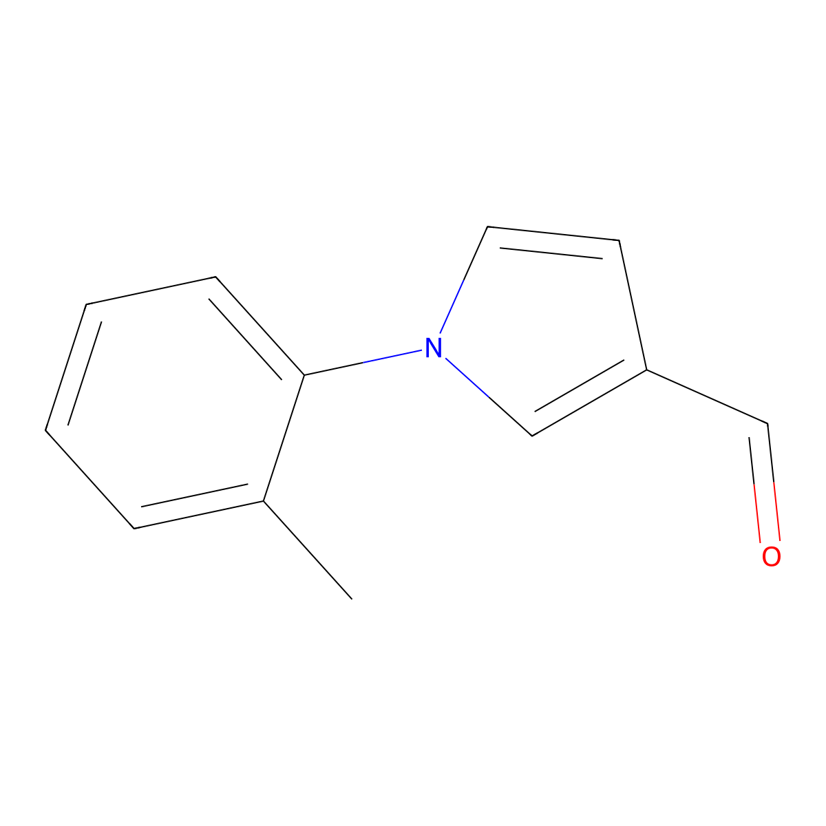 1-(2-methylphenyl)-1H-pyrrole-3-carbaldehyde molecular structure, CAS 864547-96-6