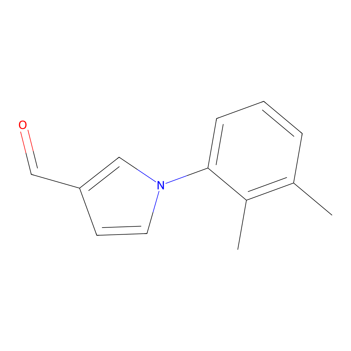 1-(2,3-dimethylphenyl)-1H-pyrrole-3-carbaldehyde molecular structure, CAS 864547-97-7