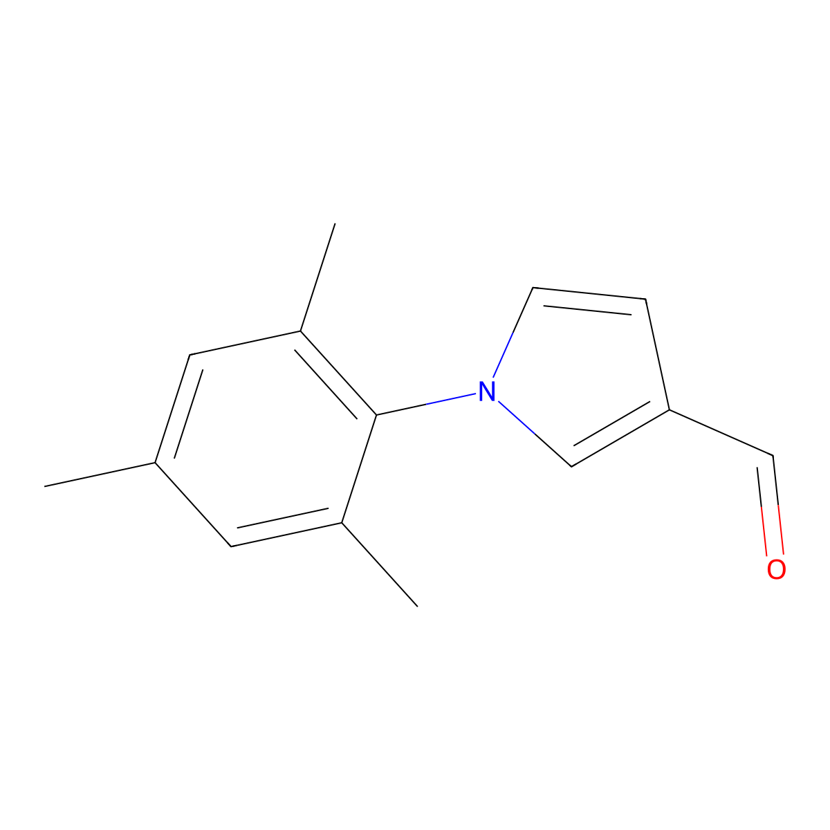 1-Mesityl-1H-pyrrole-3-carbaldehyde molecular structure, CAS 864547-98-8