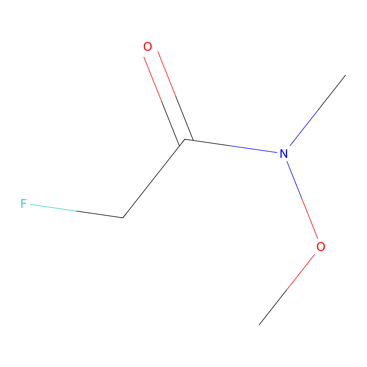 2-Fluoro-N-methoxy-N-methylacetamide molecular structure, CAS 86455-17-6