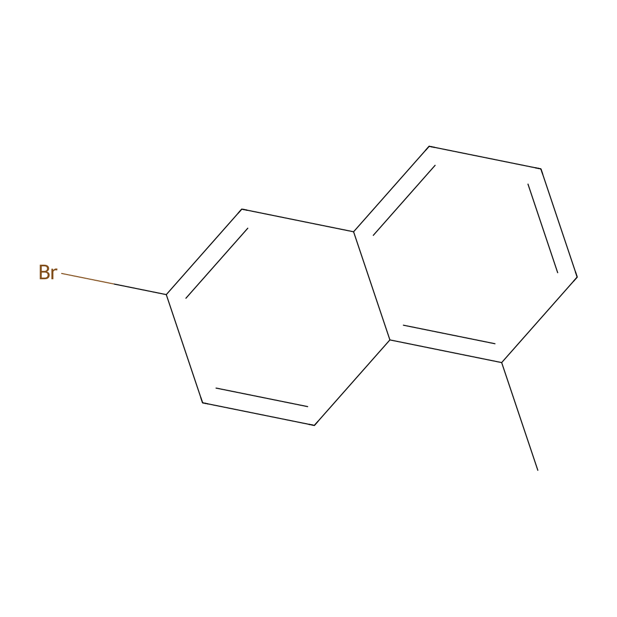 6-Bromo-1-methylnaphthalene molecular structure, CAS 86456-68-0