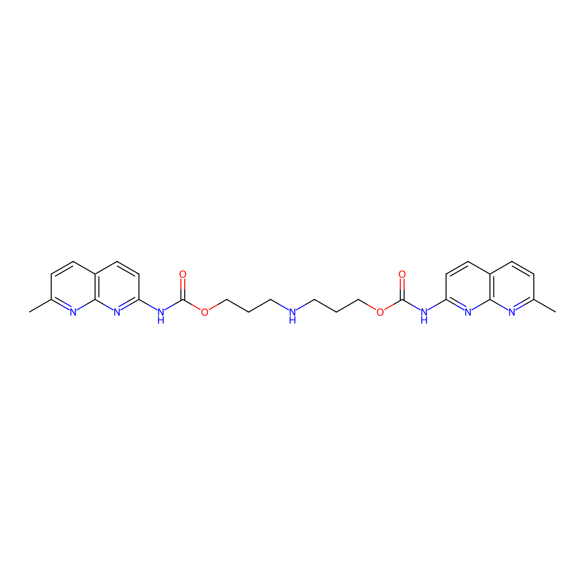 Naphthyridine Carbamate Dimer molecular structure, CAS 864627-58-7