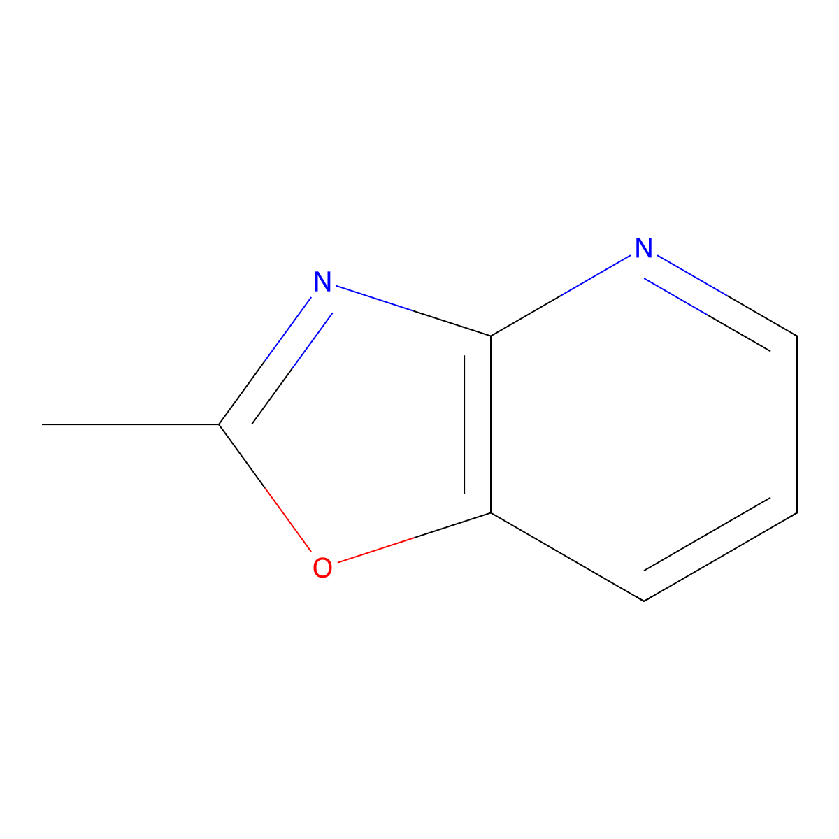2-Methyloxazolo[4,5-b]pyridine molecular structure, CAS 86467-39-2