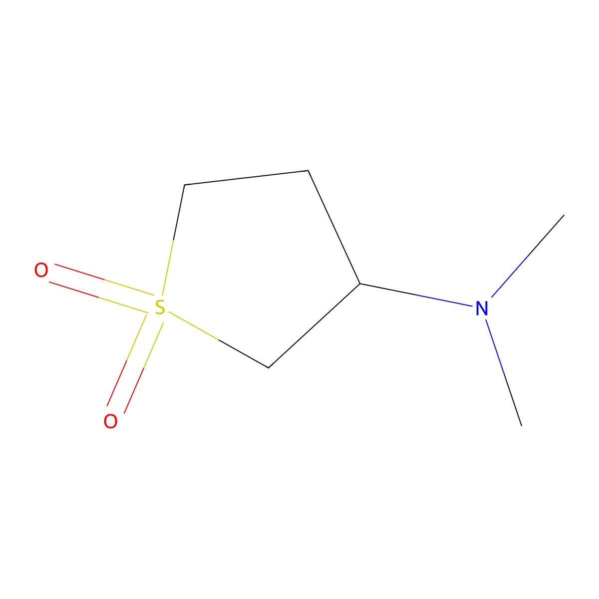 N,N-Dimethyltetrahydro-3-thiophenamine 1,1-dioxide molecular structure, CAS 86467-66-5