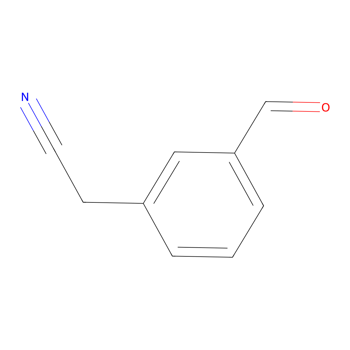 2-(3-Formylphenyl)acetonitrile molecular structure, CAS 864674-53-3