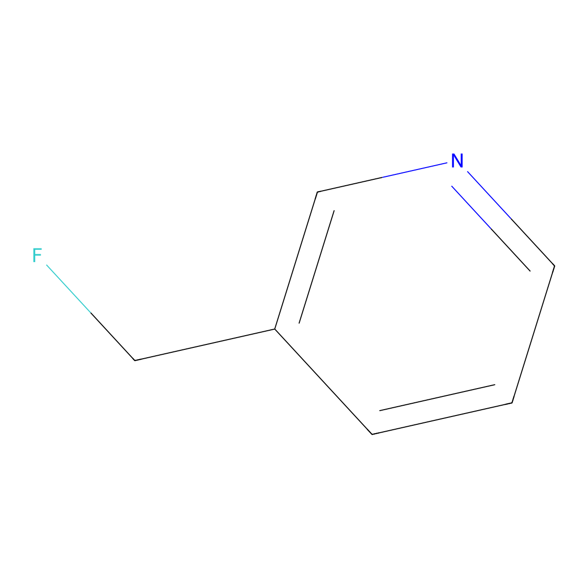 3-(Fluoromethyl)pyridine molecular structure, CAS 864684-87-7