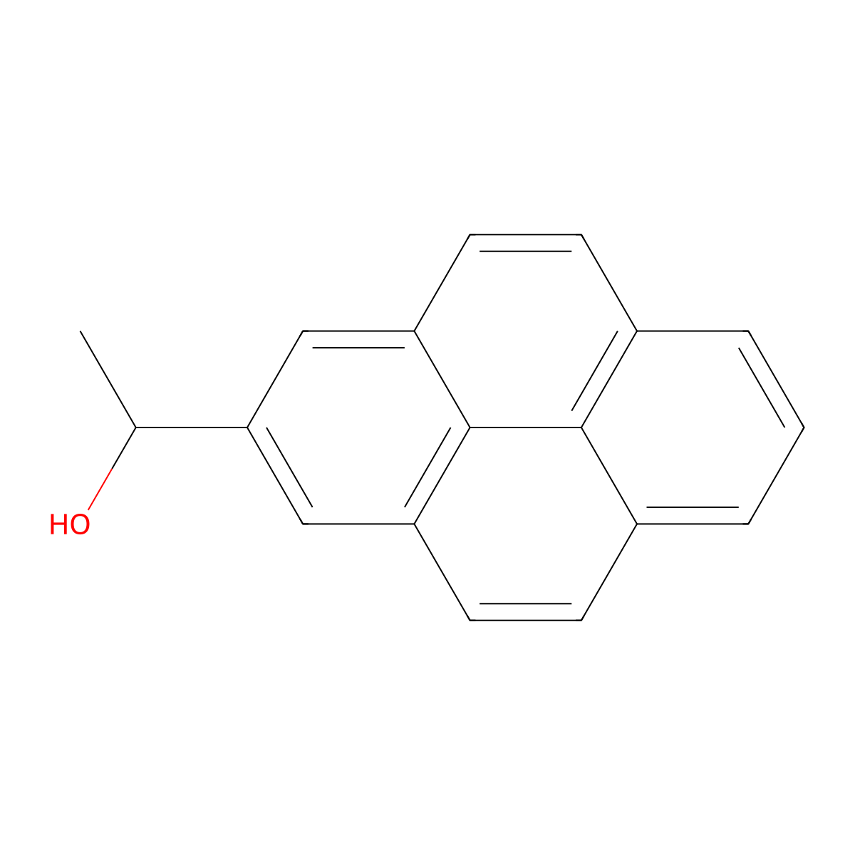 1-(2-Pyrenyl)ethanol molecular structure, CAS 86470-99-7