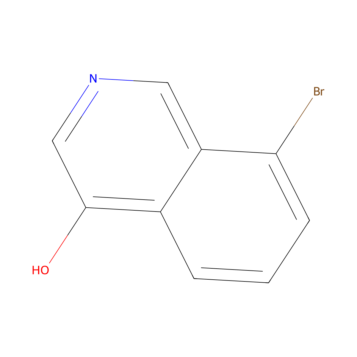 8-Bromoisoquinolin-4-ol molecular structure, CAS 864738-31-8