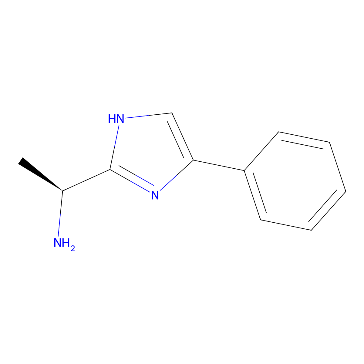 (1S)-1-(5-Phenyl-1H-imidazol-2-yl)ethan-1-amine molecular structure, CAS 864825-23-0
