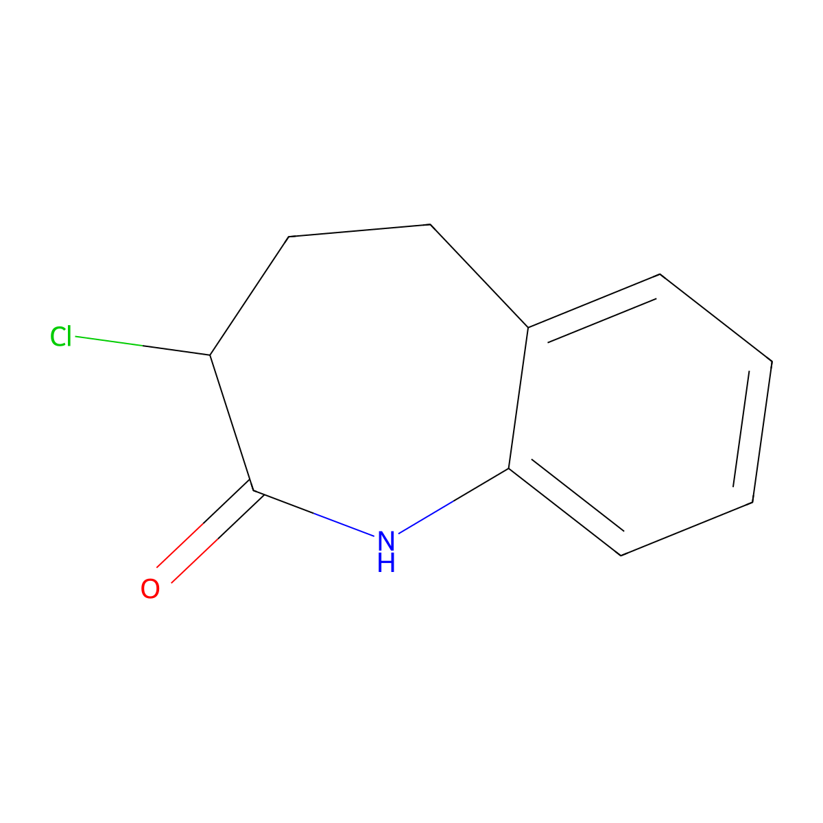 3-Chloro-1,3,4,5-tetrahydro-2H-1-benzazepin-2-one molecular structure, CAS 86499-23-2