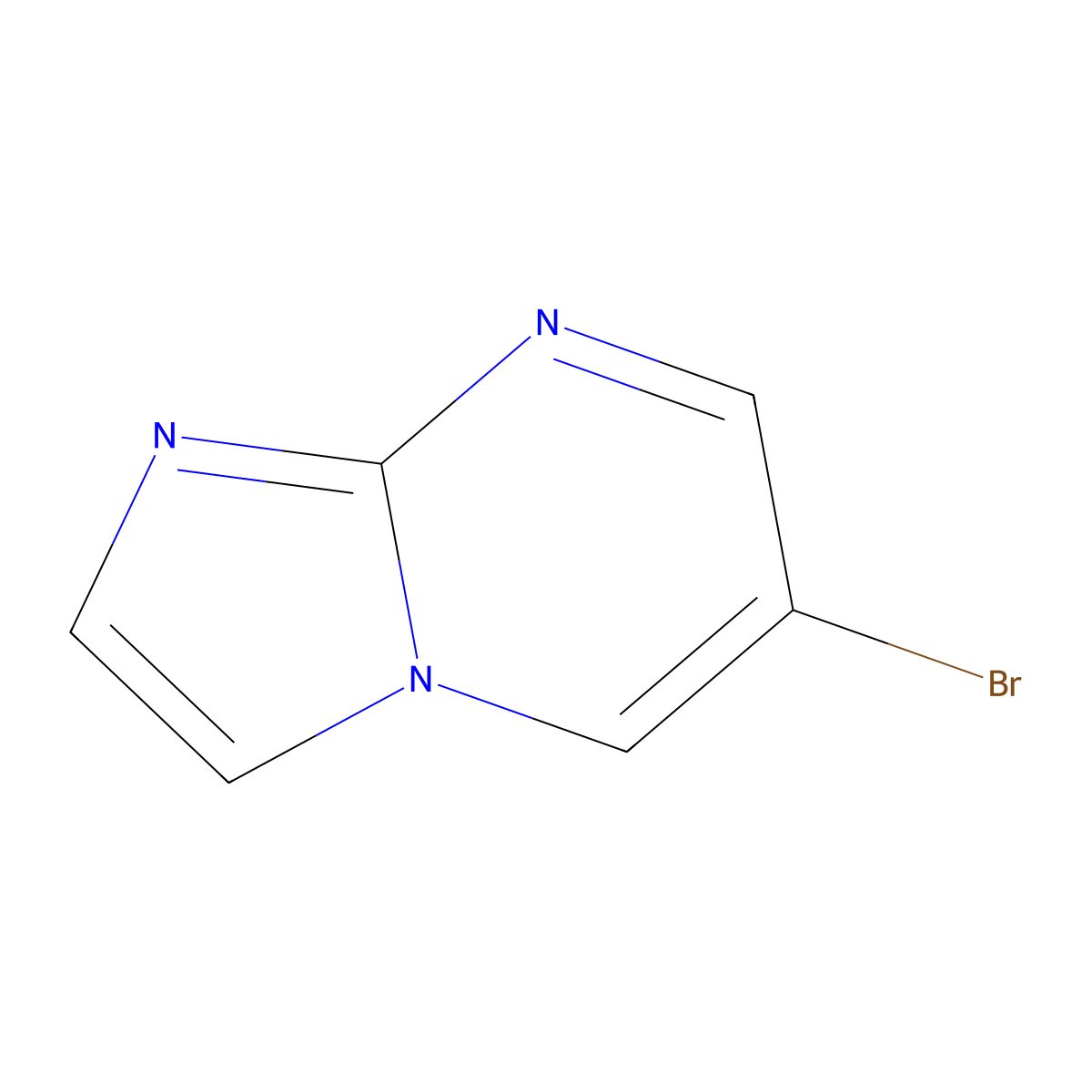6-Bromoimidazo[1,2-a]pyrimidine molecular structure, CAS 865156-68-9