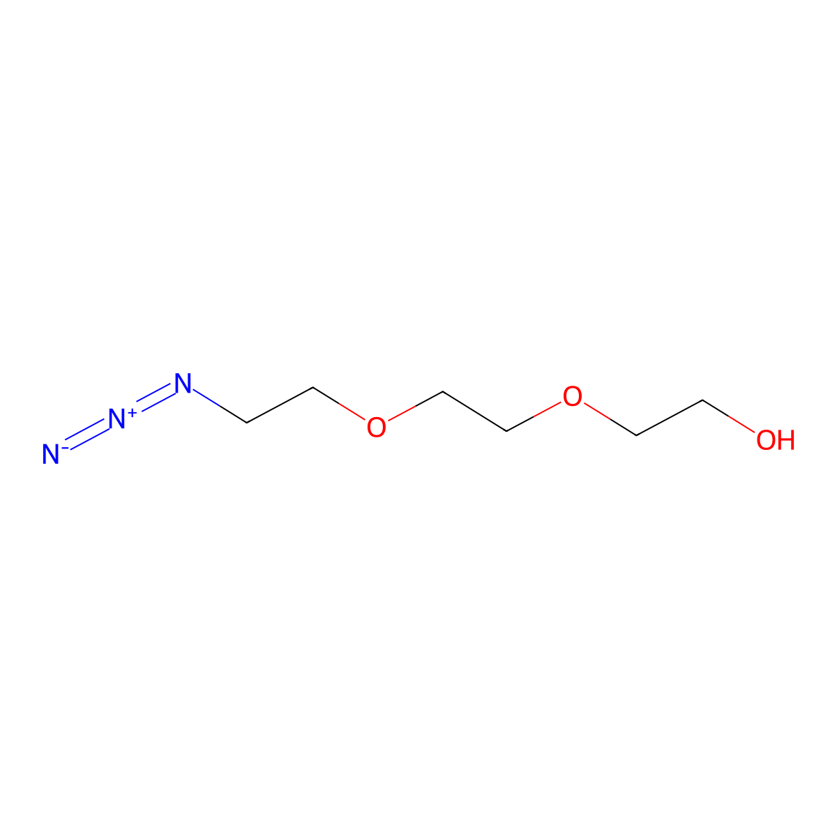 2-(2-(2-Azidoethoxy)ethoxy)ethanol molecular structure, CAS 86520-52-7