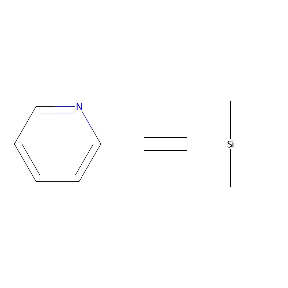 2-(Trimethylsilylethynyl)pyridine molecular structure, CAS 86521-05-3