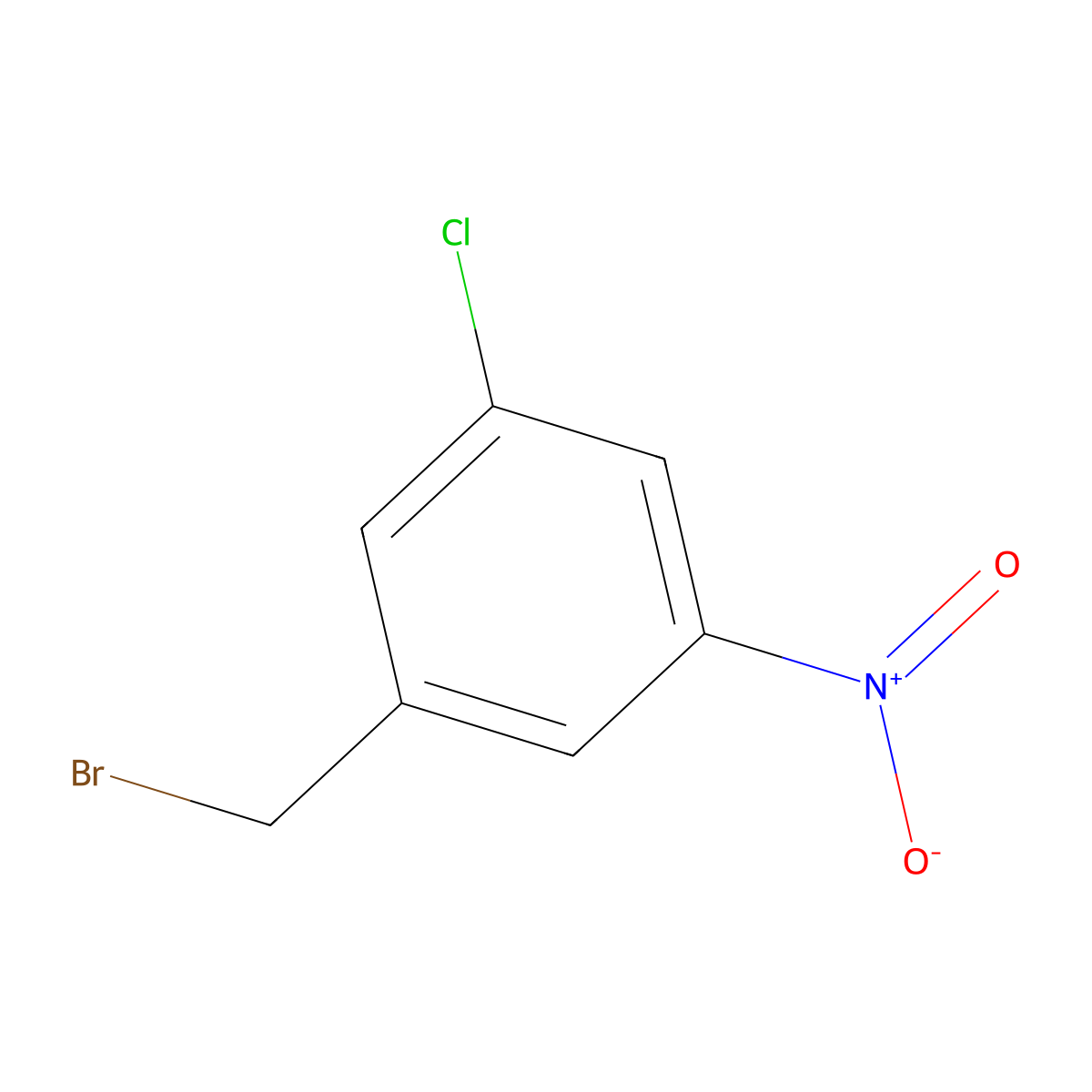 1-(Bromomethyl)-3-chloro-5-nitrobenzene molecular structure, CAS 865624-17-5