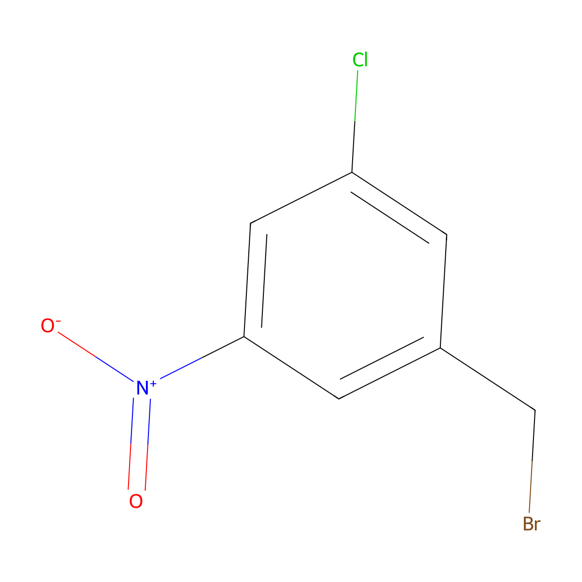 1-(Bromomethyl)-3-chloro-5-nitrobenzene molecular structure, CAS 865624-17-5