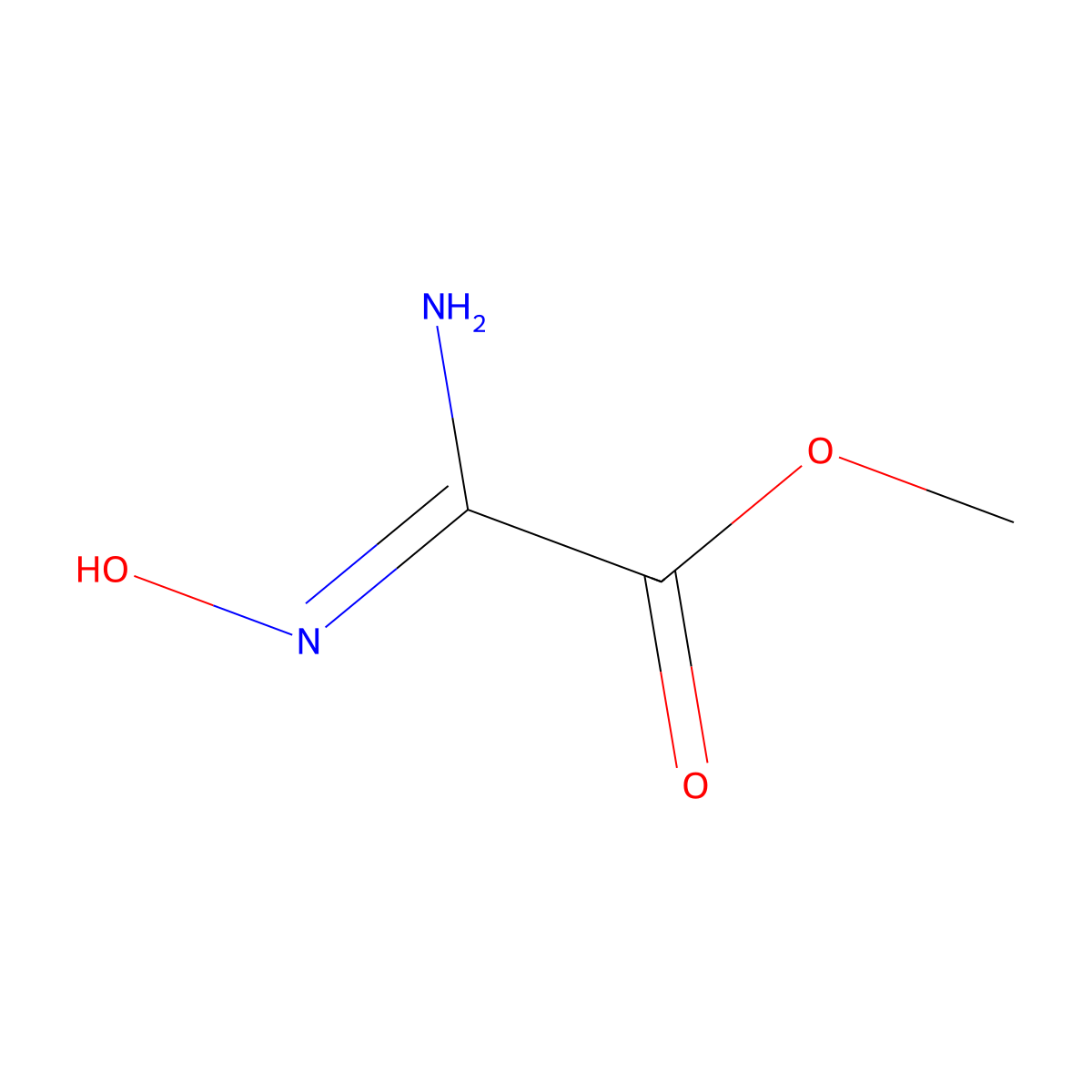 Methyl amino(hydroxyimino)acetate molecular structure, CAS 865706-98-5