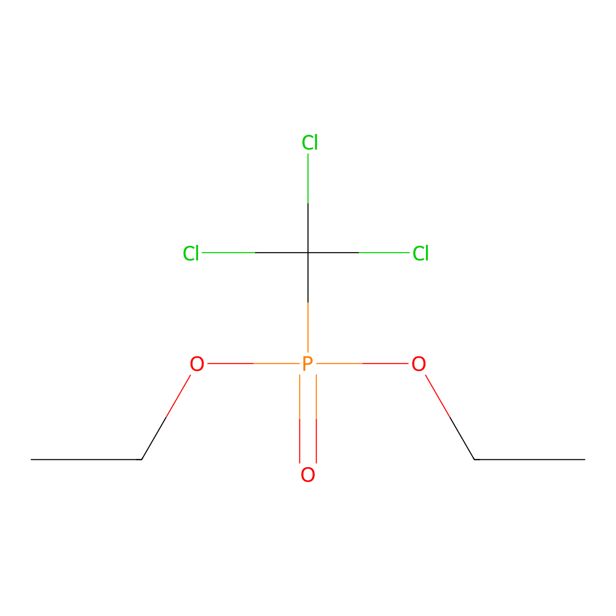 Diethyl (trichloromethyl)phosphonate molecular structure, CAS 866-23-9