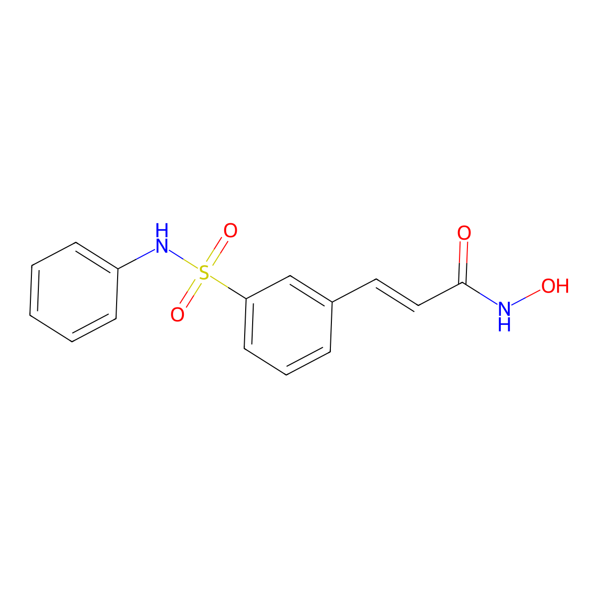Belinostat molecular structure, CAS 866323-14-0