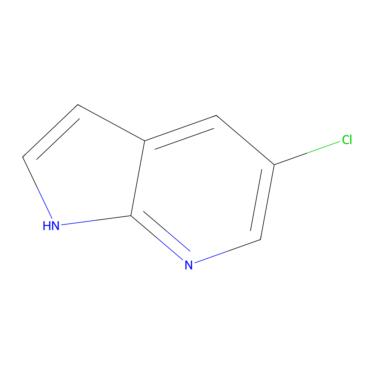 5-Chloro-1H-pyrrolo[2,3-b]pyridine molecular structure, CAS 866546-07-8