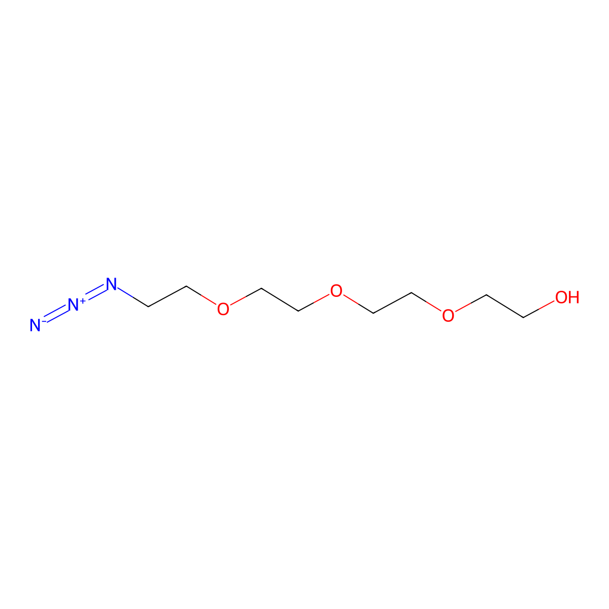 2-(2-(2-(2-Azidoethoxy)ethoxy)ethoxy)ethanol molecular structure, CAS 86770-67-4