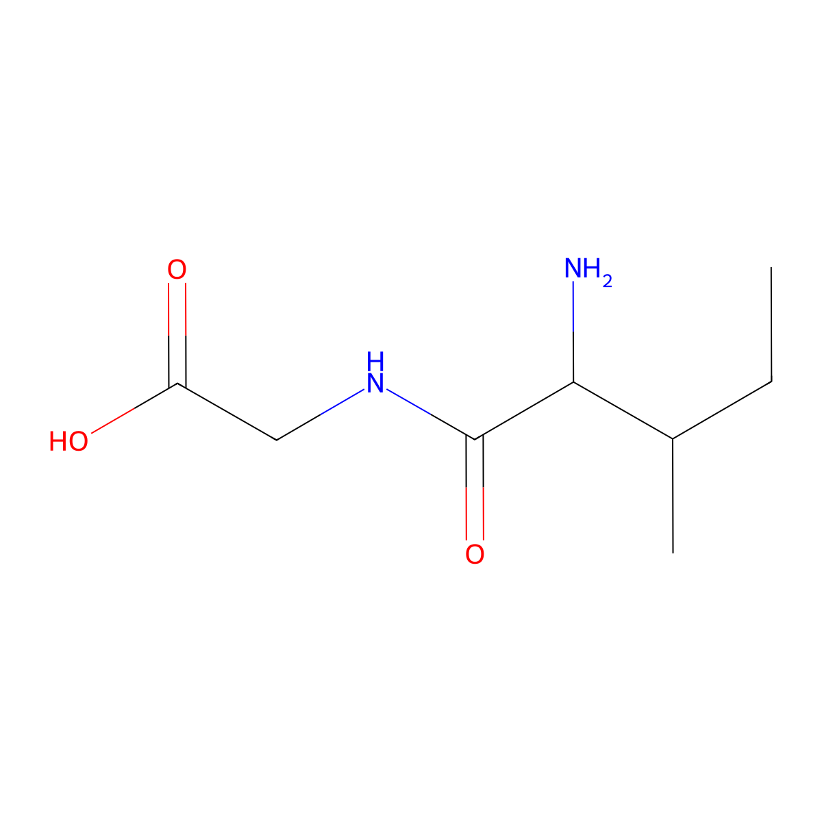 Ile-Gly molecular structure, CAS 868-28-0