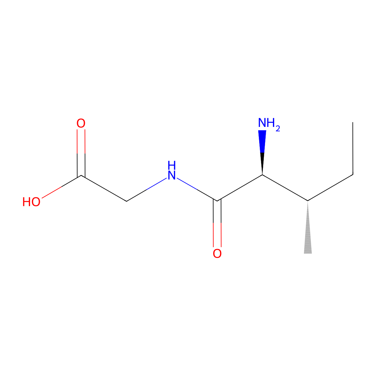 Ile-Gly molecular structure, CAS 868-28-0