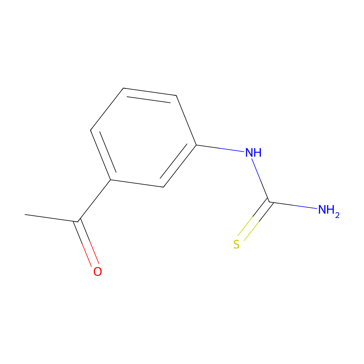 3-Acetylphenylthiourea molecular structure, CAS 86801-04-9