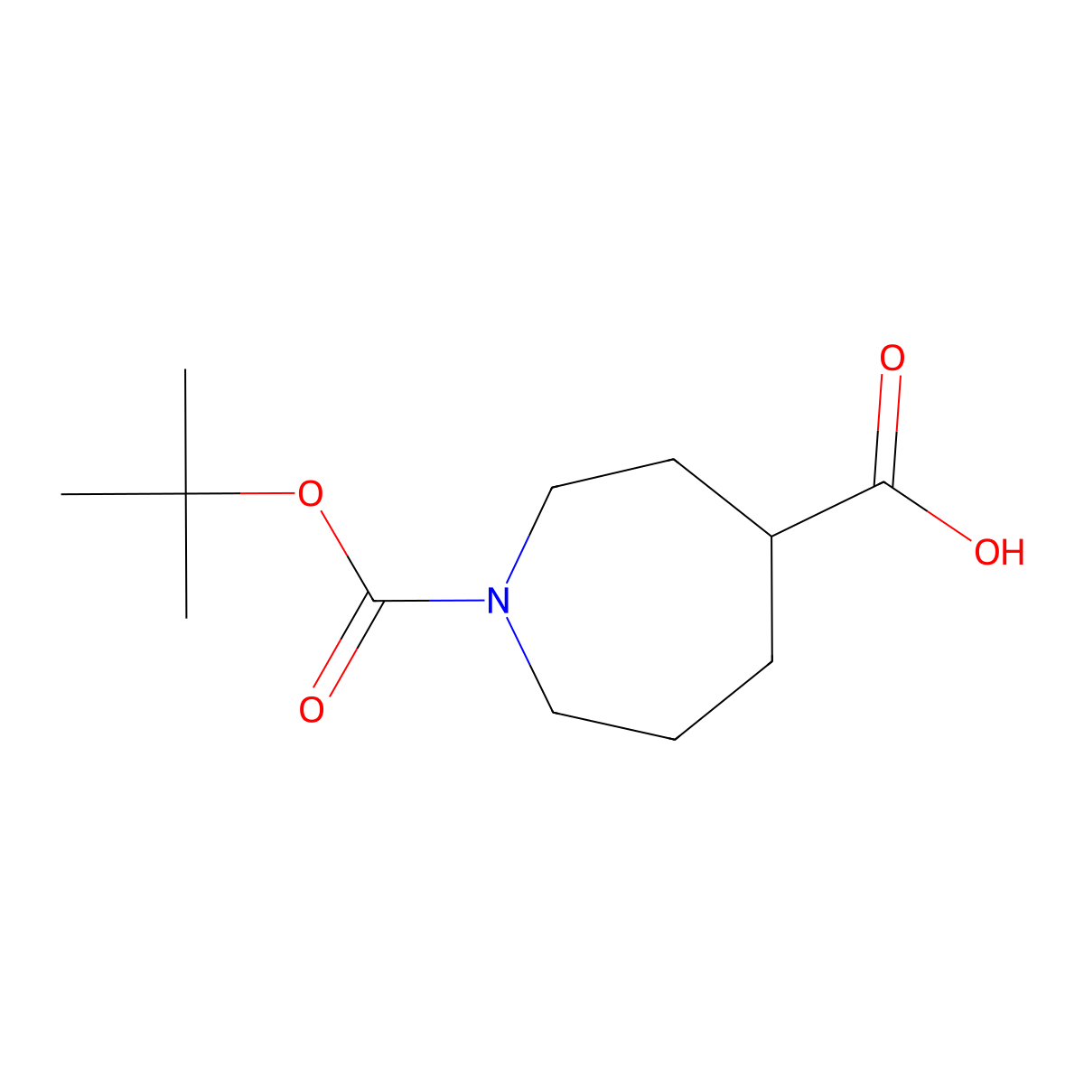 1-[(Tert-butoxy)carbonyl]azepane-4-carboxylic acid molecular structure, CAS 868284-36-0