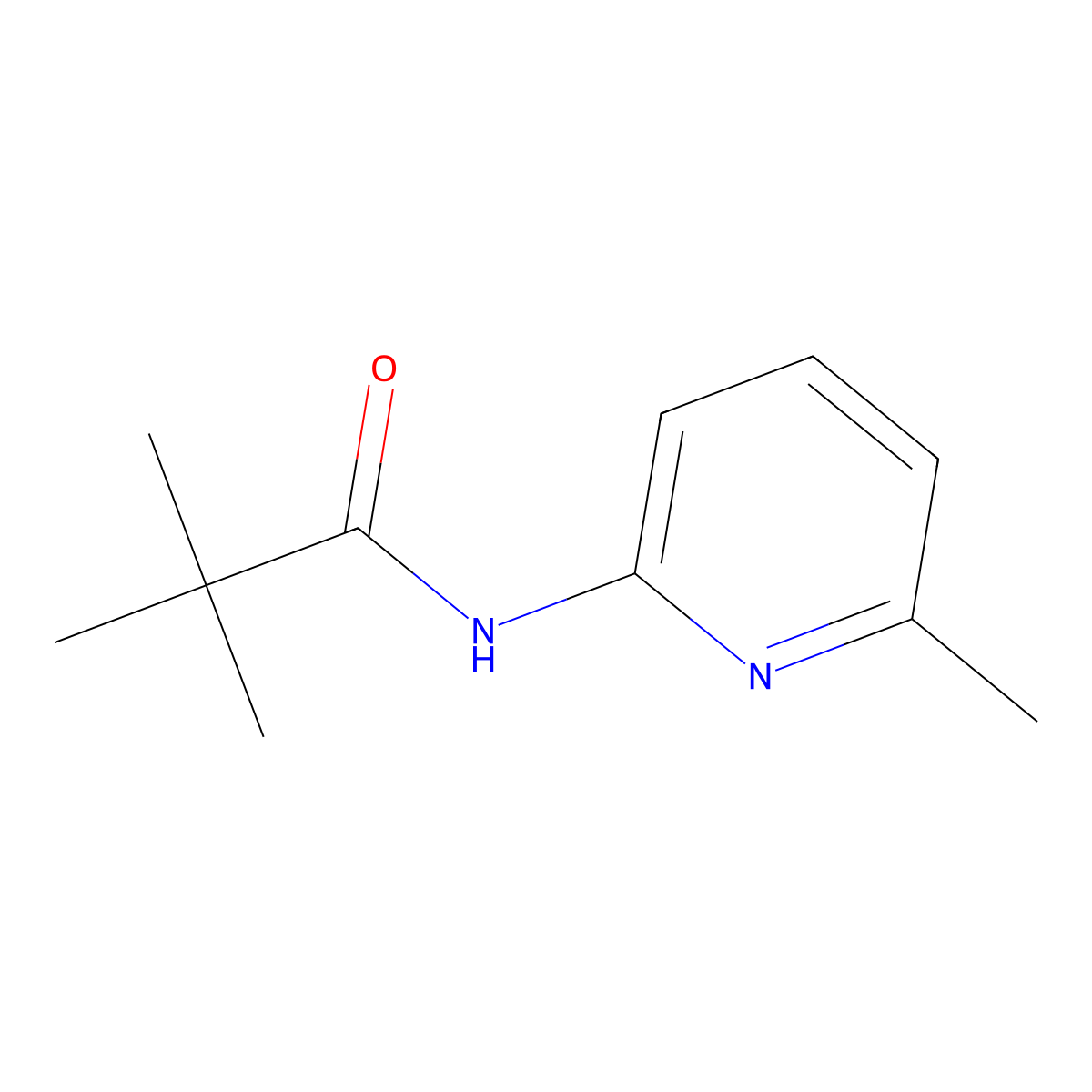 N-(6-Methylpyridin-2-yl)pivalamide molecular structure, CAS 86847-79-2