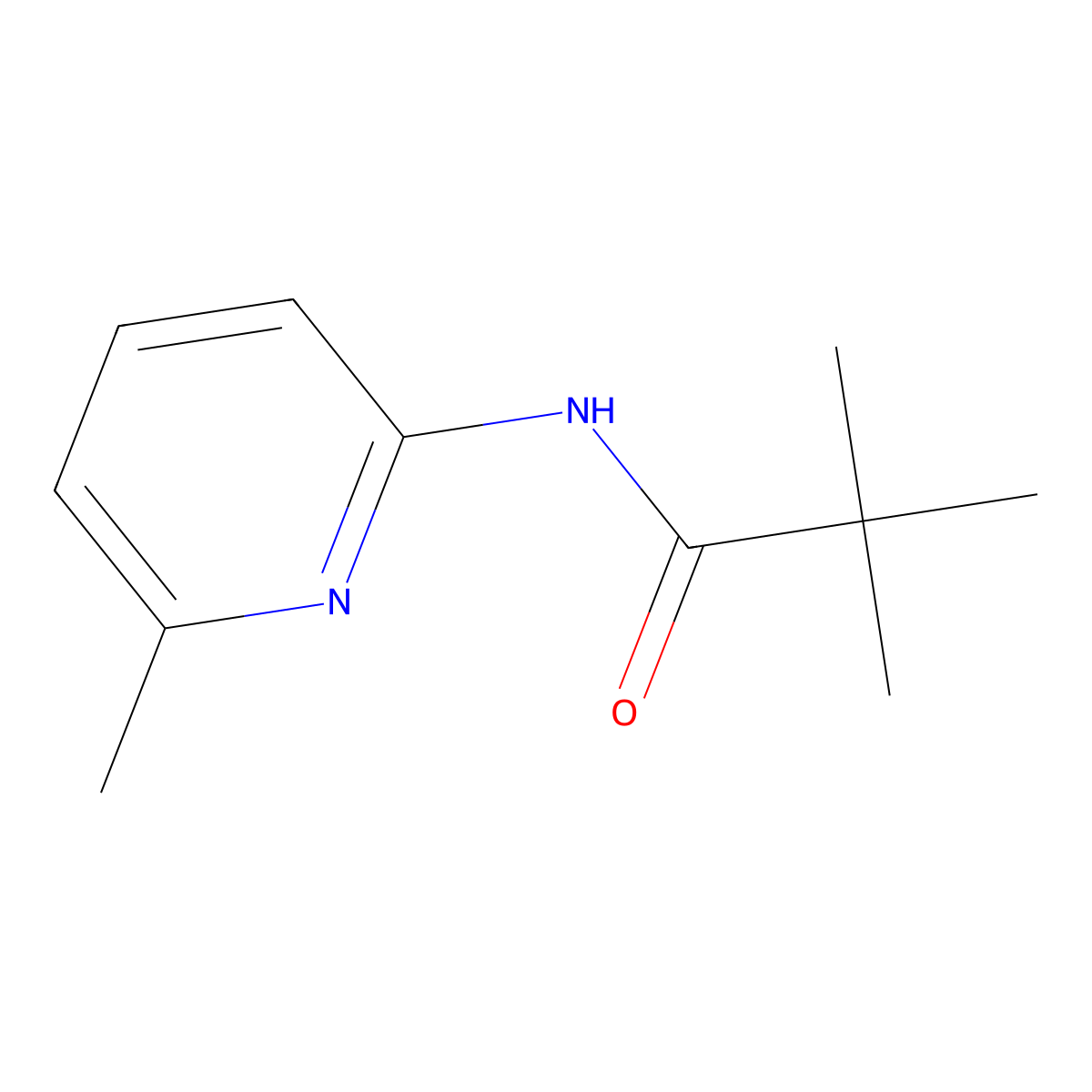 N-(6-Methylpyridin-2-yl)pivalamide molecular structure, CAS 86847-79-2