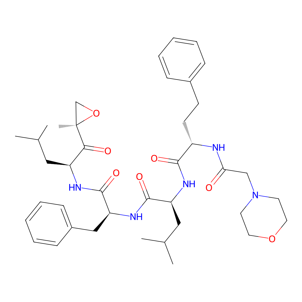 Carfilzomib molecular structure, CAS 868540-17-4