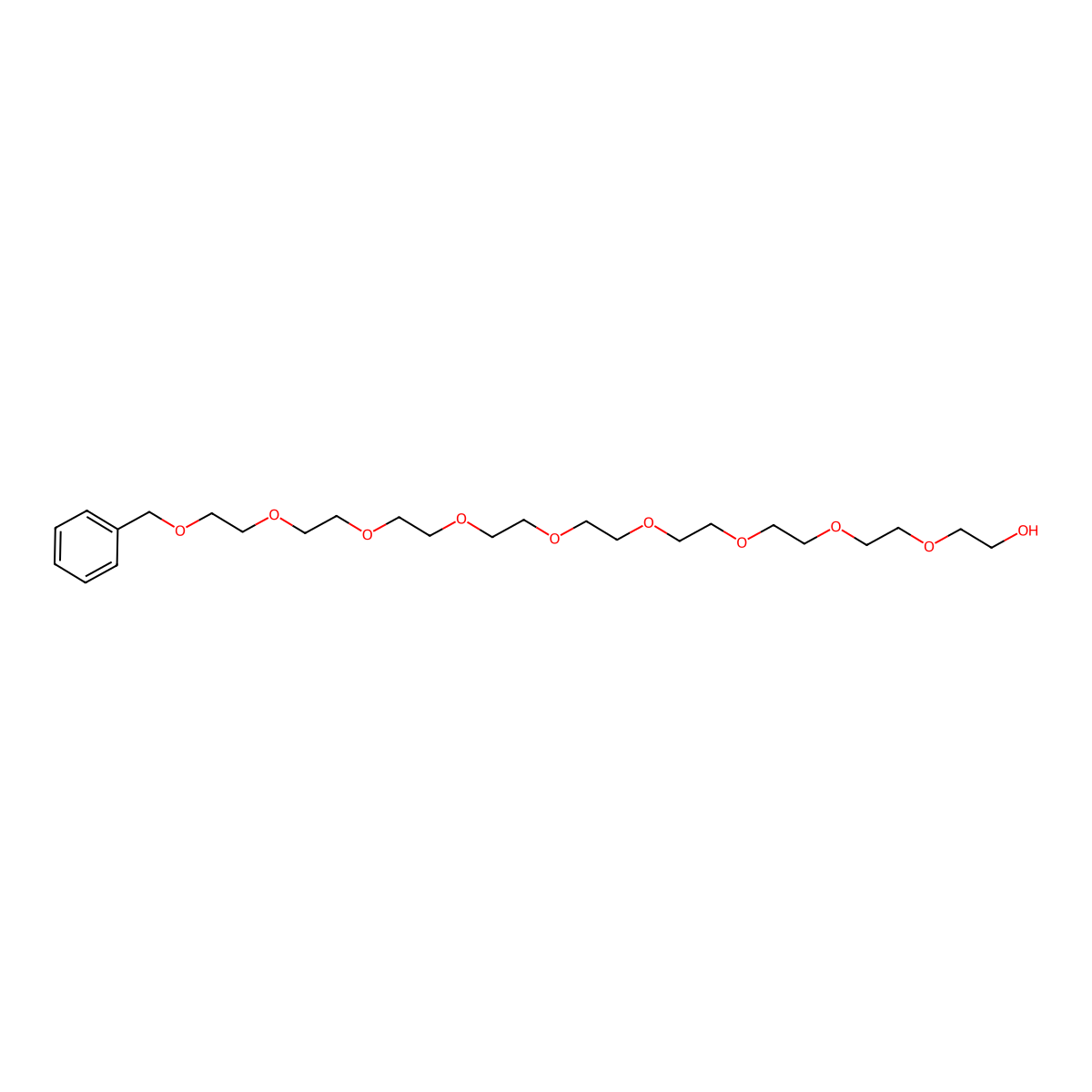 1-Phenyl-2,5,8,11,14,17,20,23,26-nonaoxaoctacosan-28-ol molecular structure, CAS 868594-48-3