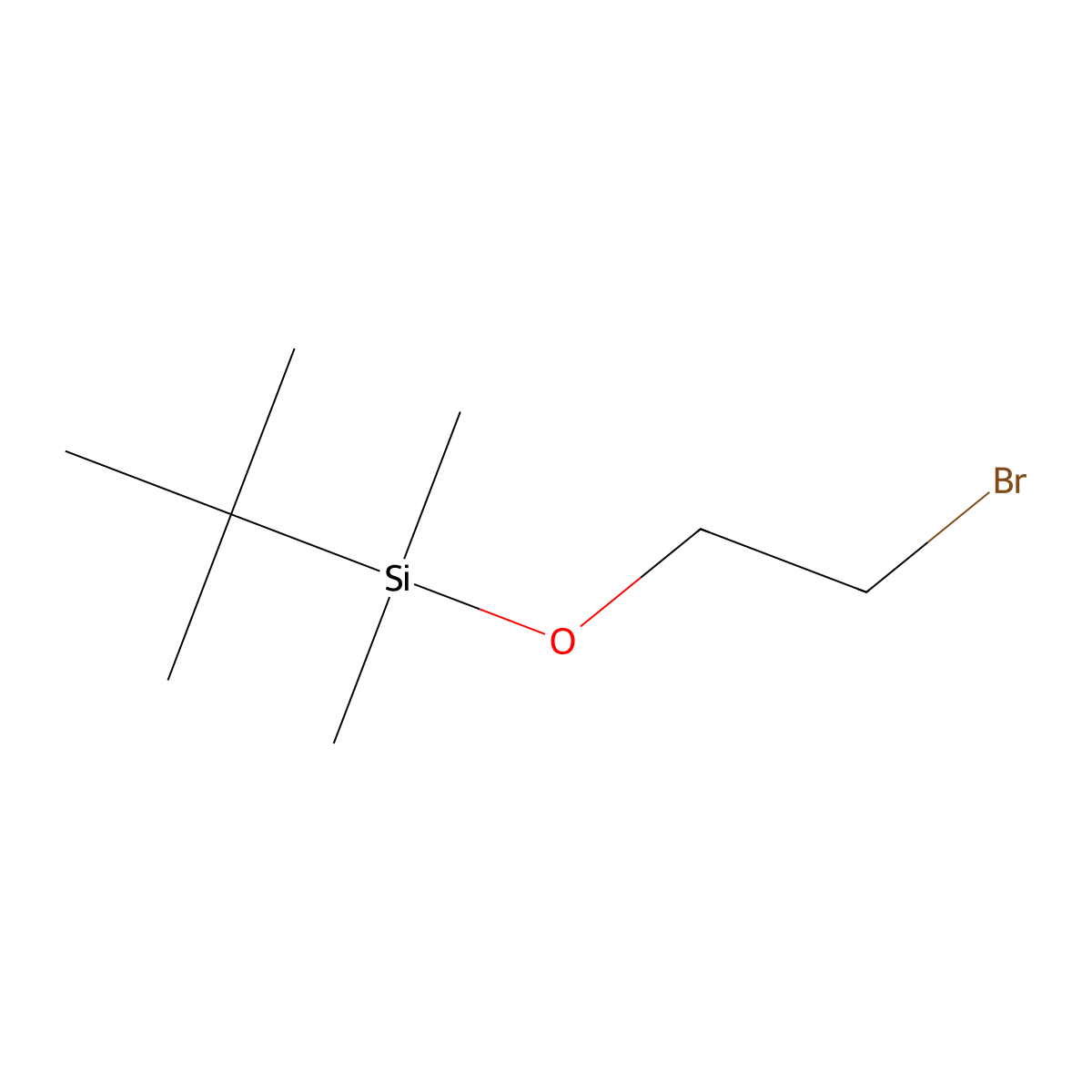 (2-Bromoethoxy)-tert-butyldimethylsilane molecular structure, CAS 86864-60-0