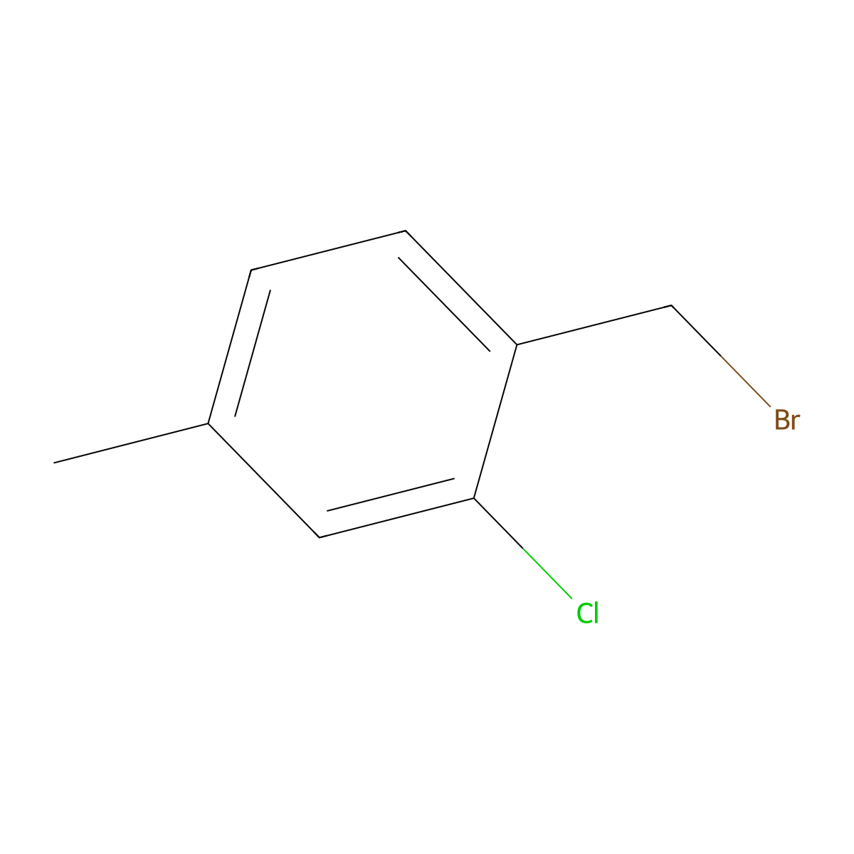 1-(Bromomethyl)-2-chloro-4-methylbenzene molecular structure, CAS 868860-20-2