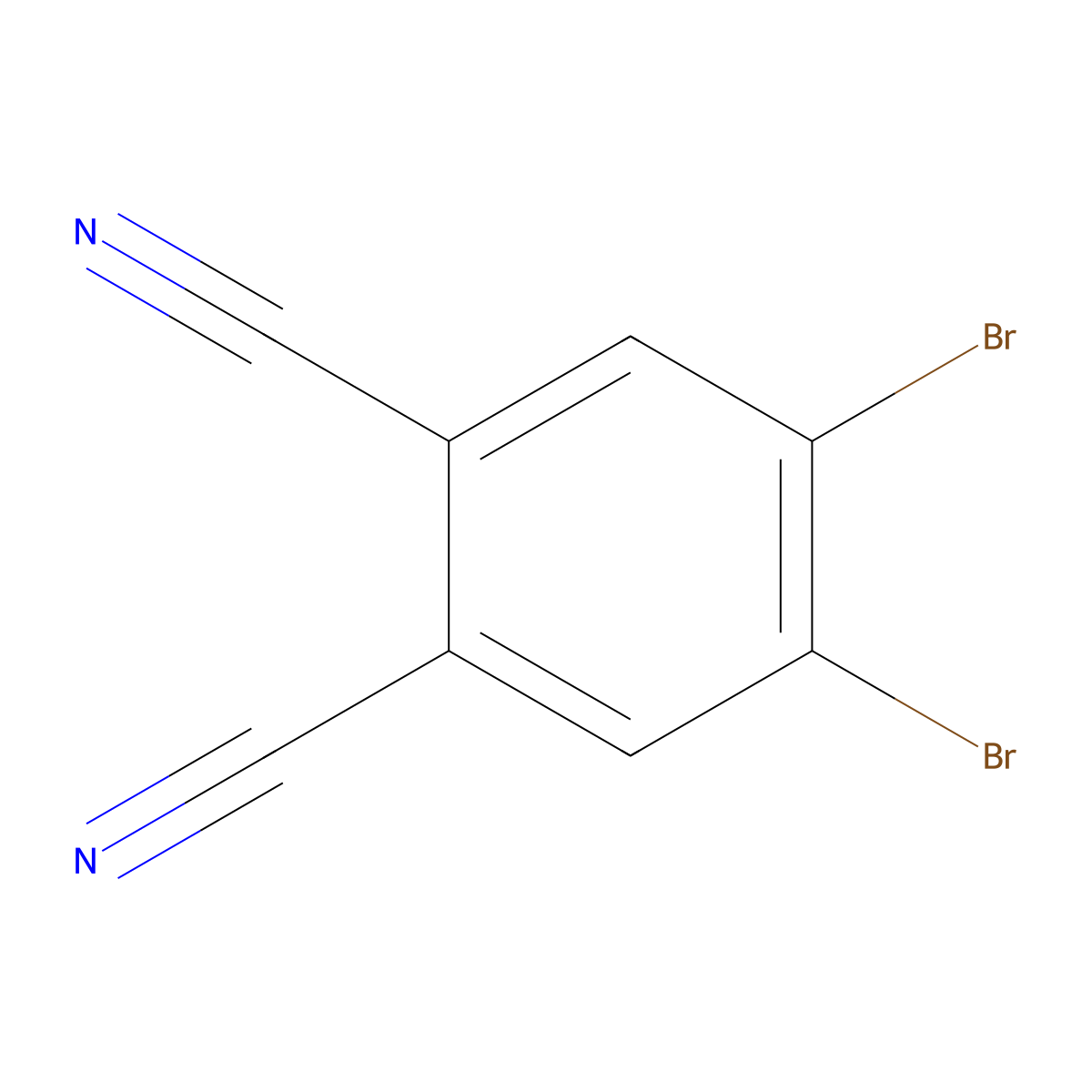 4,5-Dibromobenzene-1,2-dicarbonitrile molecular structure, CAS 86938-64-9