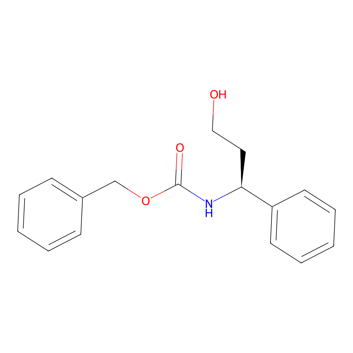 (S)-Cbz-3-Amino-3-phenylpropan-1-ol molecular structure, CAS 869468-32-6