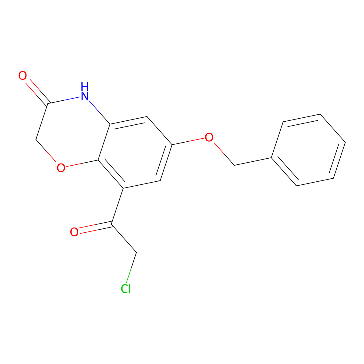 8-(2-Chloroacetyl)-6-(phenylmethoxy)-2H-1,4-benzoxazin-3(4H)-one molecular structure, CAS 869478-10-4
