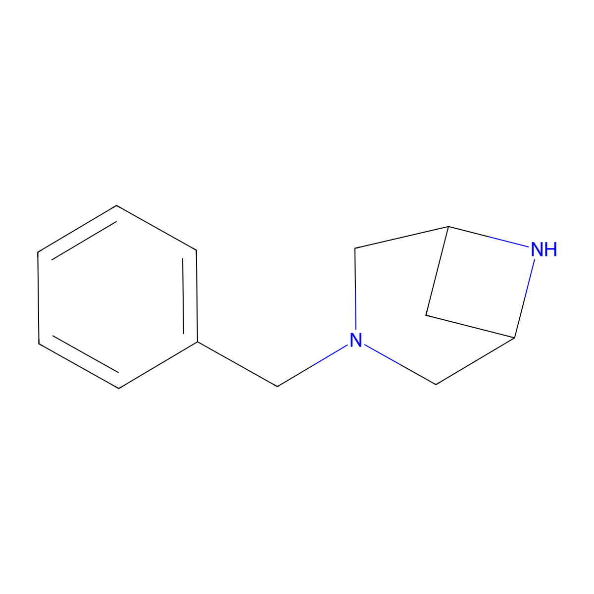 3-Benzyl-3,6-diazabicyclo[3.1.1]heptane molecular structure, CAS 869494-14-4