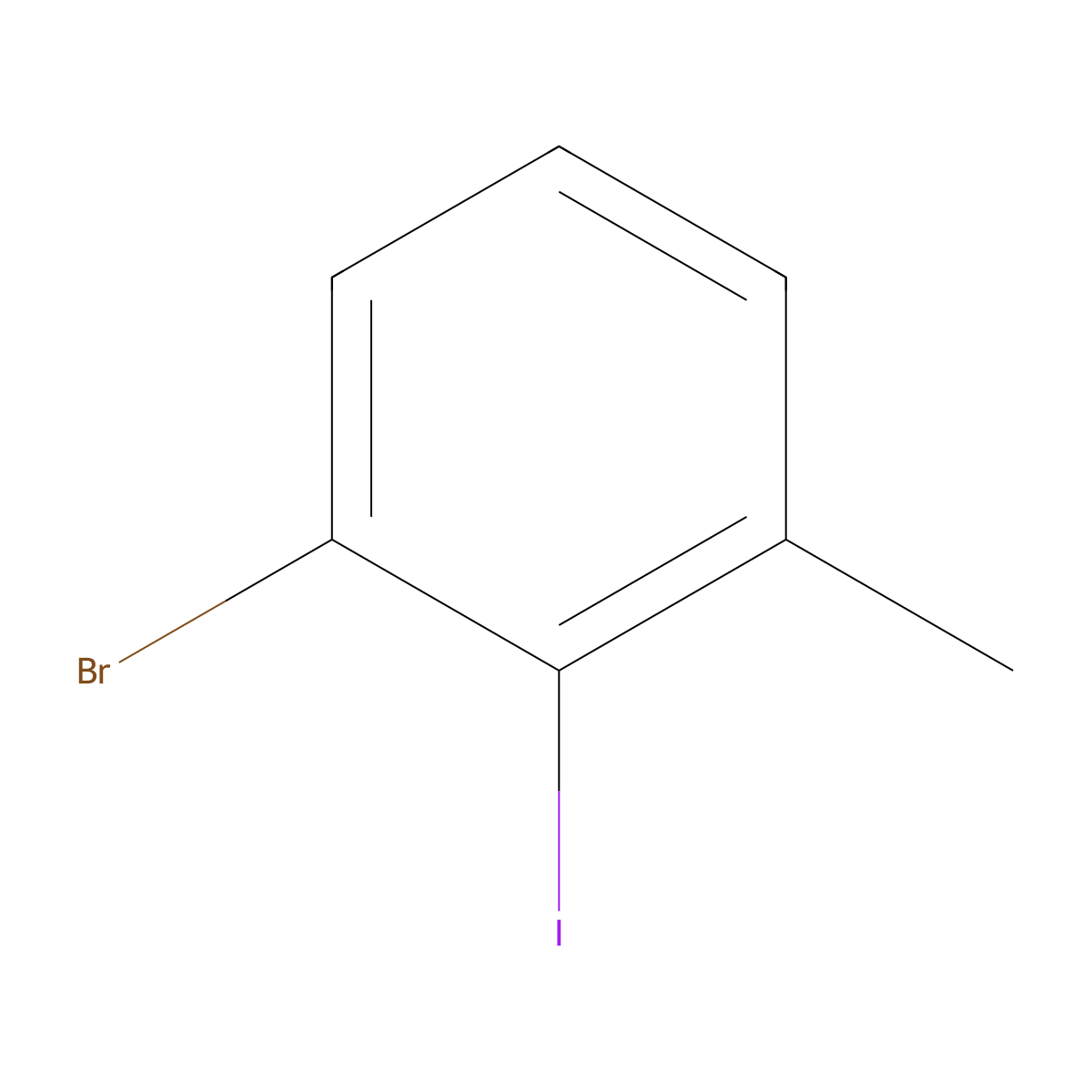 1-Bromo-2-iodo-3-methylbenzene molecular structure, CAS 869500-07-2