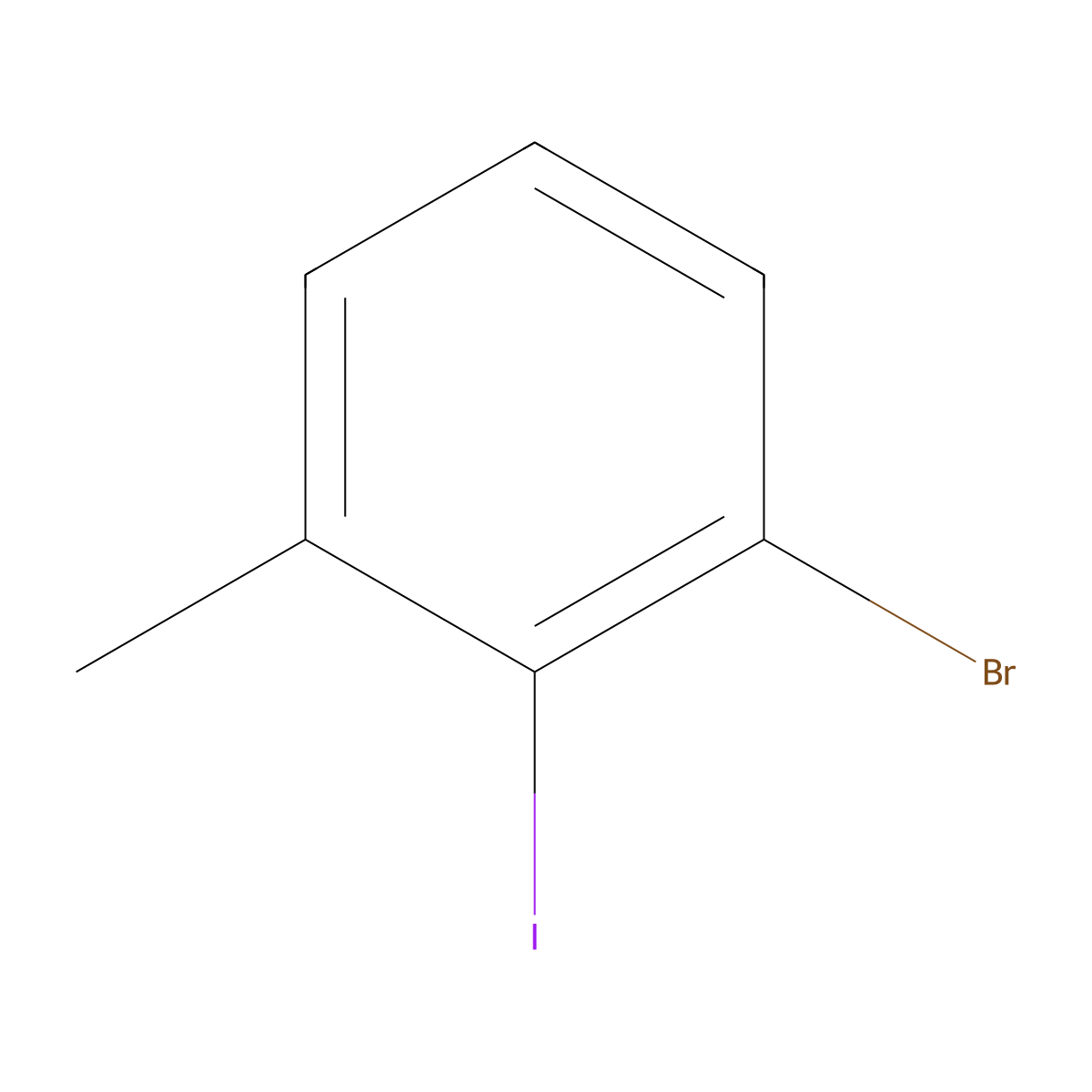 1-Bromo-2-iodo-3-methylbenzene molecular structure, CAS 869500-07-2