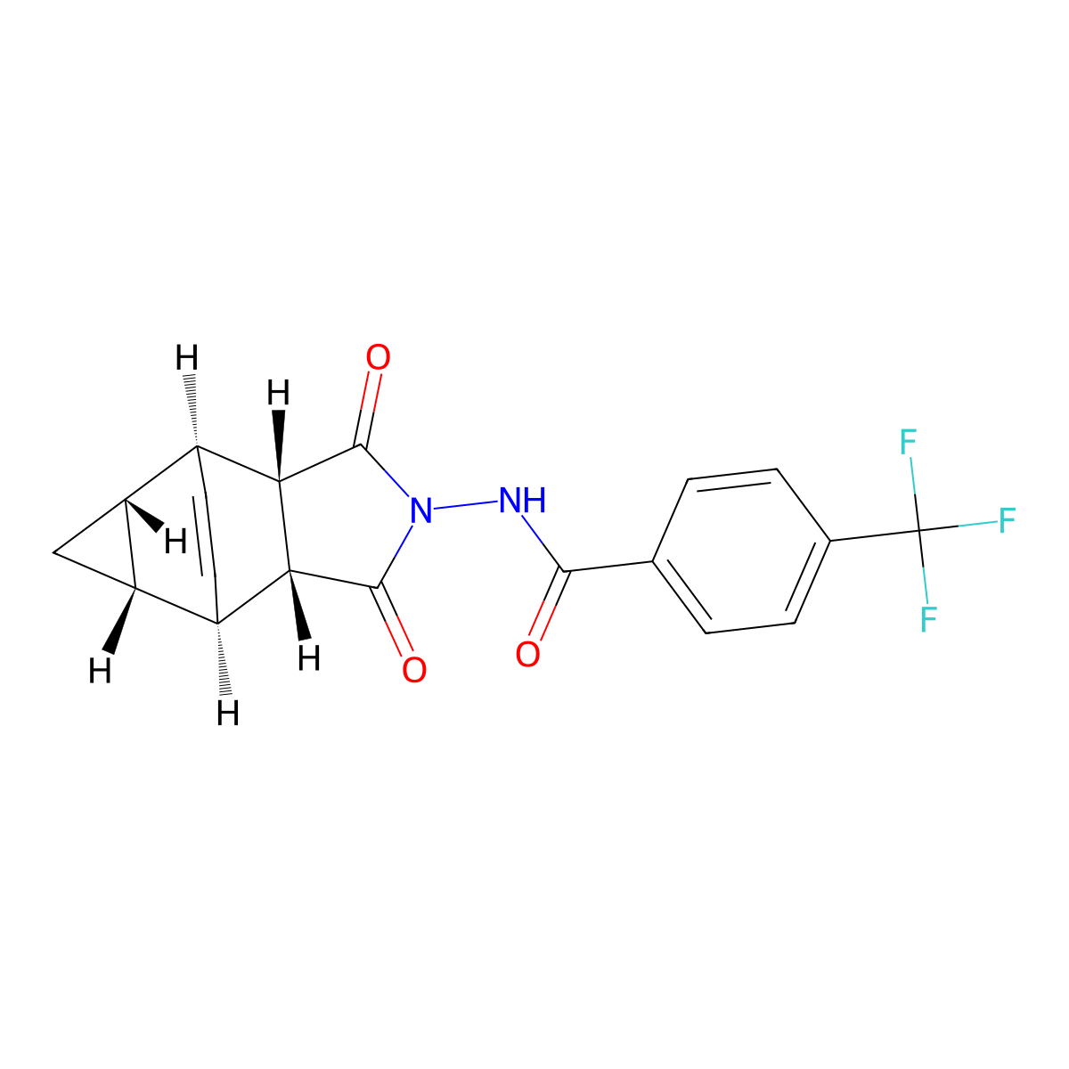 Tecovirimat molecular structure, CAS 869572-92-9