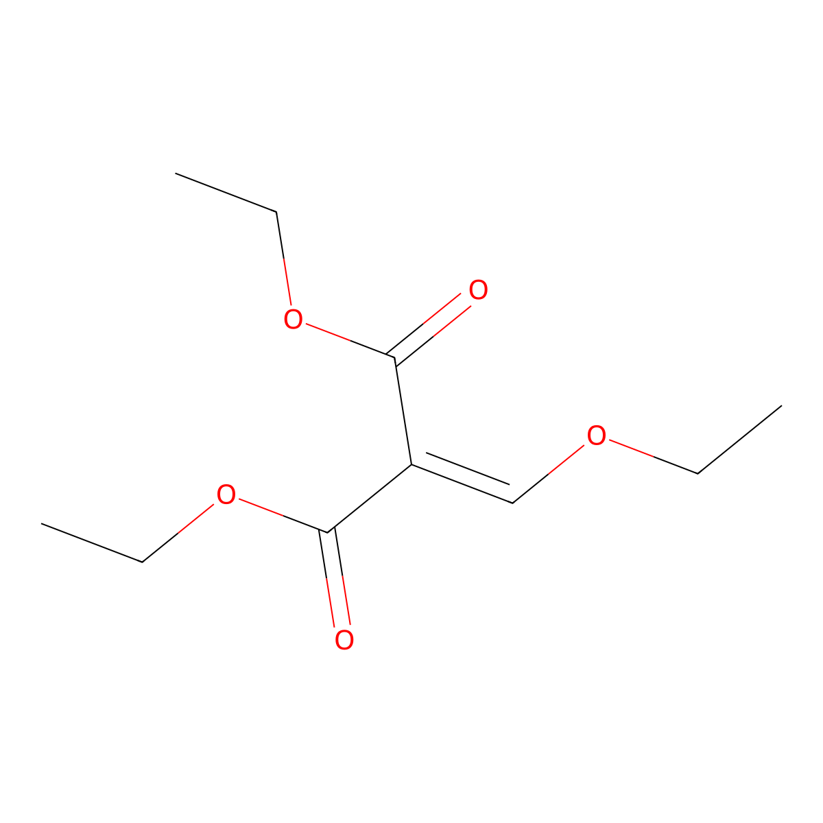 Diethyl (ethoxymethylene)malonate molecular structure, CAS 87-13-8