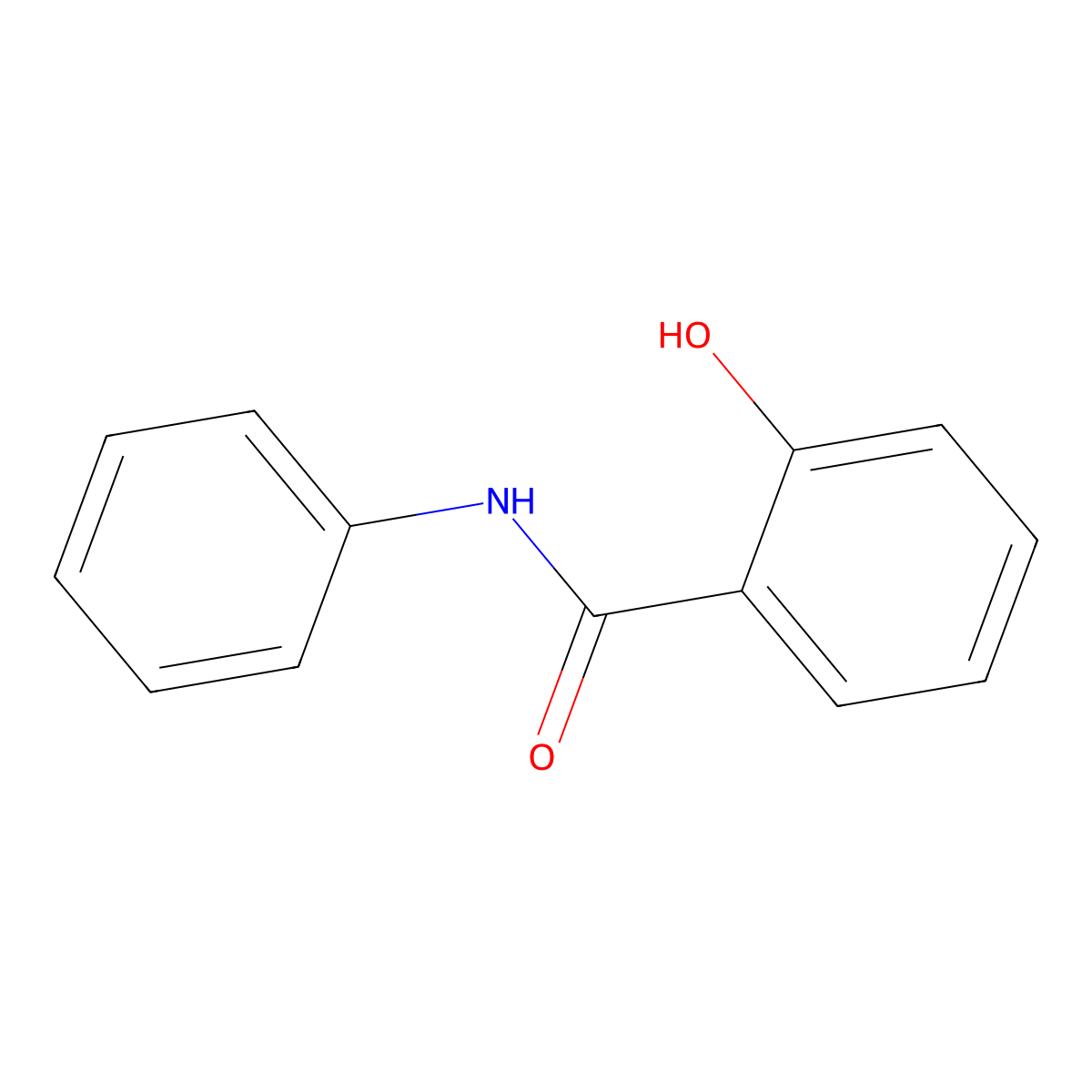 Salicylanilide molecular structure, CAS 87-17-2