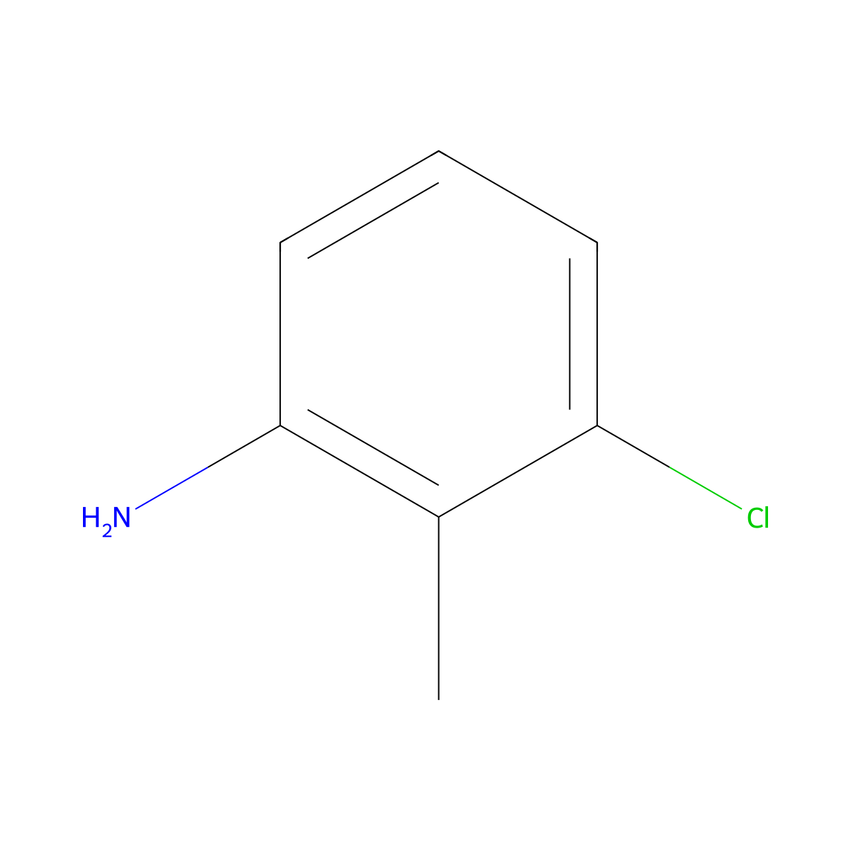 3-Chloro-2-methylaniline molecular structure, CAS 87-60-5